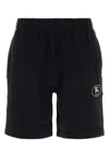 Burberry Cotton Bermuda Shorts With Back Pocket And Elastic Waistband In Black