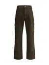 Burberry Cotton Cargo Trousers Brown