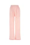 Burberry Ekd Silk Jacquard Wide-leg Trousers In Pink