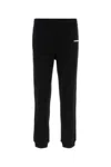 Burberry Black Pants With Elastic Waist And Logo Lettering On The Side In Cotton Man In Black