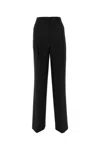 Burberry Pleated Wide-leg Wool Trousers In A1189