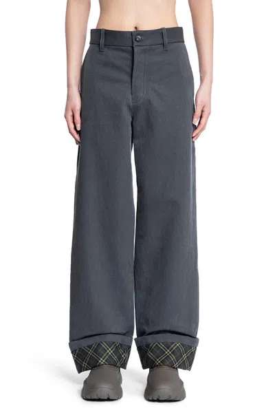 Burberry Oversized Carpenter Trousers In Black