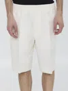 Burberry Tailored Canvas Shorts In White