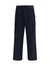 Burberry Cyrus Cargo Trousers Multiple Pocket Design In Blue
