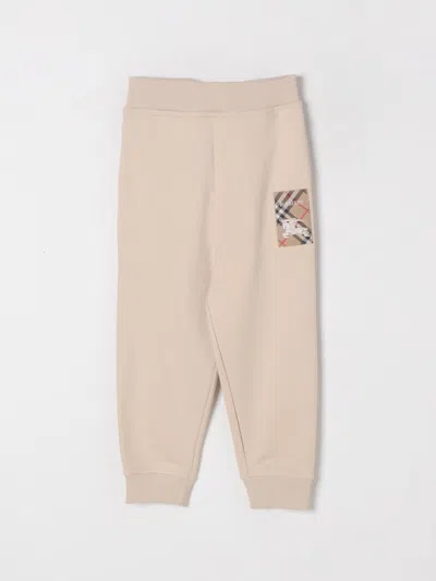 BURBERRY PANTS BURBERRY KIDS COLOR IVORY,427587044