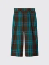 Burberry Check-print Cotton Trousers In Multicolor