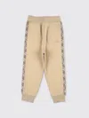 Burberry Kid - Check Trim Cotton Joggers Archive Beige In Neutral