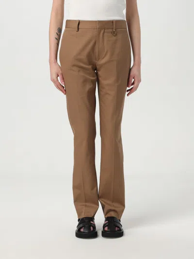 BURBERRY PANTS BURBERRY WOMAN COLOR BEIGE,G69314022