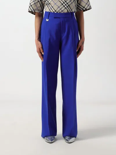 Burberry Trousers In Blue