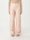 BURBERRY PANTS BURBERRY WOMAN COLOR PINK,F50926010