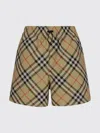 Burberry Technical Check Mid-rise Shorts In Multi