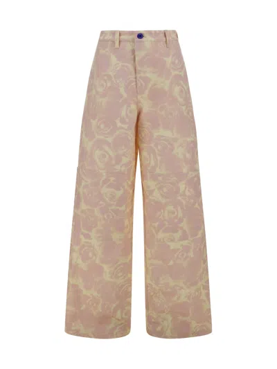 Burberry Trousers In Cameo Ip Pattern