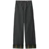Burberry Ash Coloured Trousers With Lapels In Grey