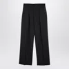 Burberry Equestrian Knight Cotton Track Pants In Grey