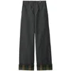 Burberry Ash Coloured Trousers With Lapels In Grey