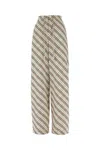 Burberry Cotton Pants Checked Pattern Trousers In Husk Ip Check