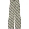 Burberry Cotton Pants Checked Pattern Trousers In Multicolor