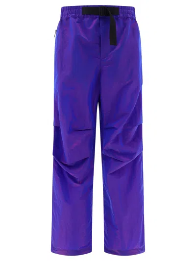 Burberry Trousers In Purple