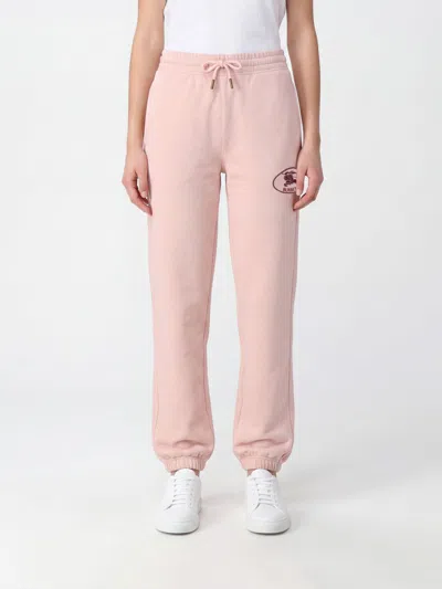 Burberry Pants Woman Color Beige In Pink