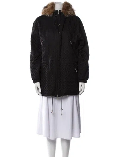 Pre-owned Burberry Parka In Black