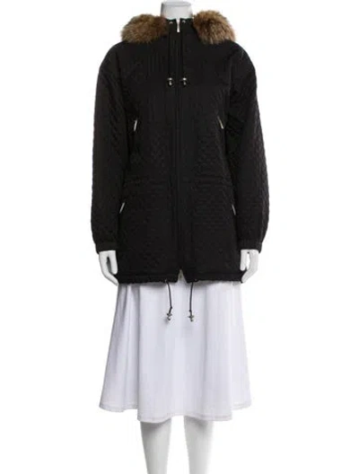 Pre-owned Burberry Parka In Black