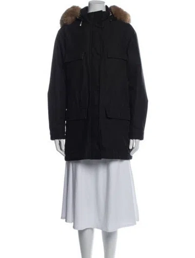 Pre-owned Burberry Parka In Black