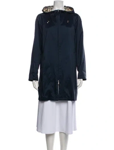 Pre-owned Burberry Parka In Blue