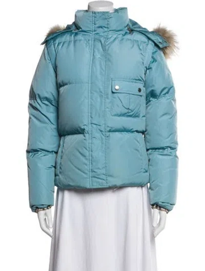 Pre-owned Burberry Parka In Blue