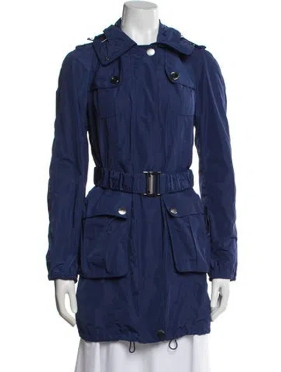 Pre-owned Burberry Parka In Blue