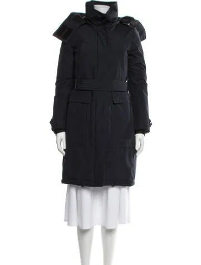 Pre-owned Burberry Parka In Blue