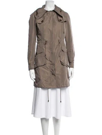 Pre-owned Burberry Parka In Brown