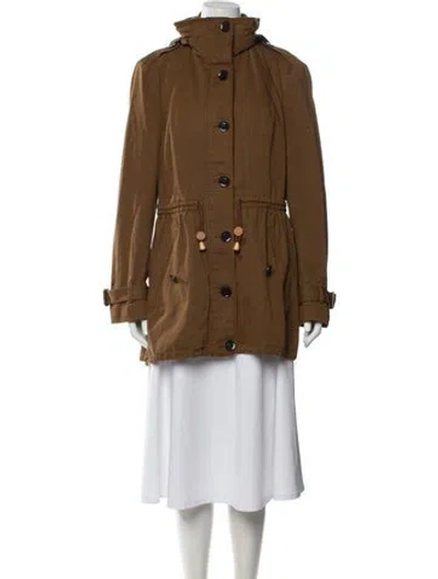 Pre-owned Burberry Parka In Brown