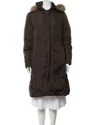 Pre-owned Burberry Parka In Brown