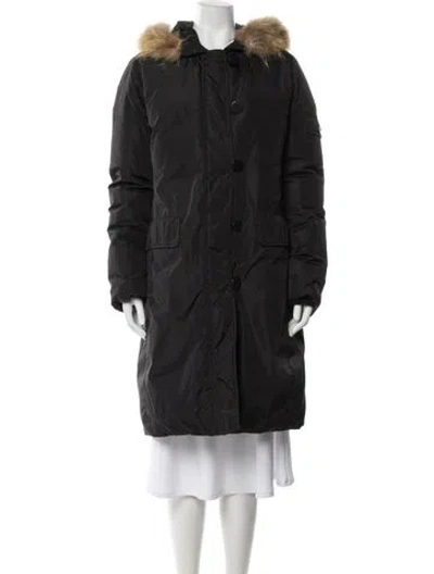 Pre-owned Burberry Parka In Gray