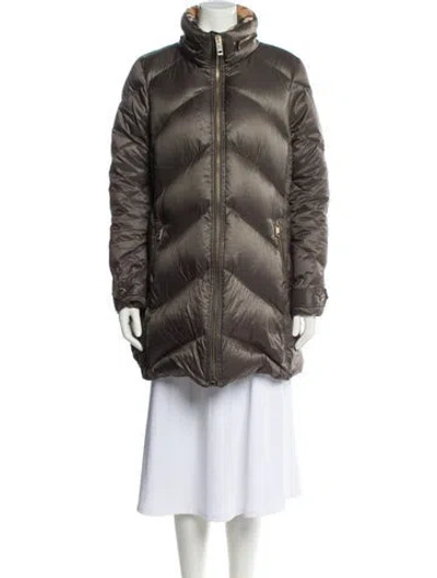 Pre-owned Burberry Parka In Gray