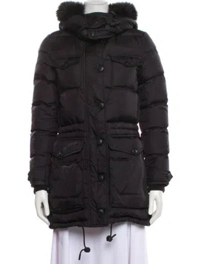 Pre-owned Burberry Parka In Gray