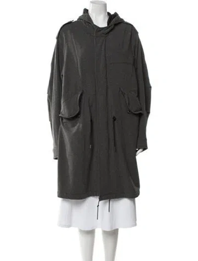 Pre-owned Burberry Parka In Gray