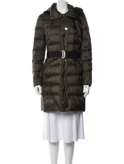 Pre-owned Burberry Parka In Green