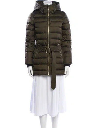 Pre-owned Burberry Parka In Green