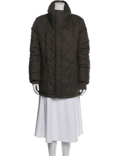 Pre-owned Burberry Parka In Green