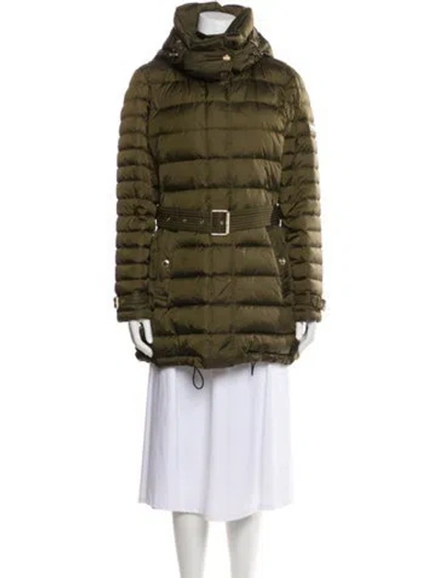 Pre-owned Burberry Parka In Green