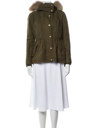 Pre-owned Burberry Parka In Green