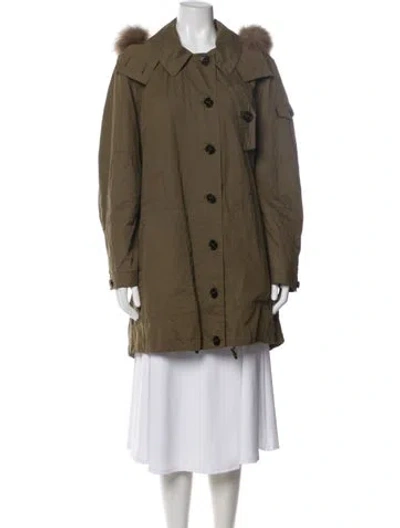 Pre-owned Burberry Parka In Green
