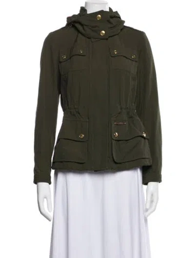 Pre-owned Burberry Parka In Green