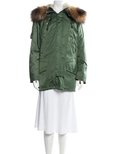 Pre-owned Burberry Parka In Green