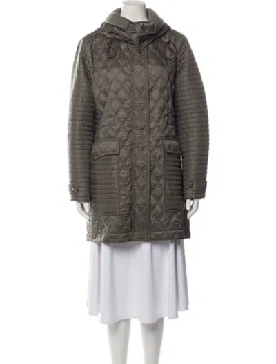 Pre-owned Burberry Parka In Green