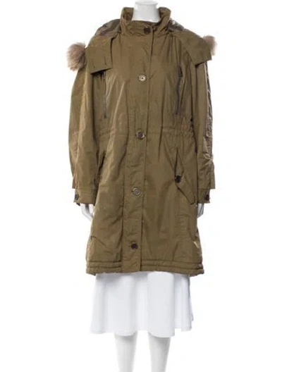 Pre-owned Burberry Parka In Green