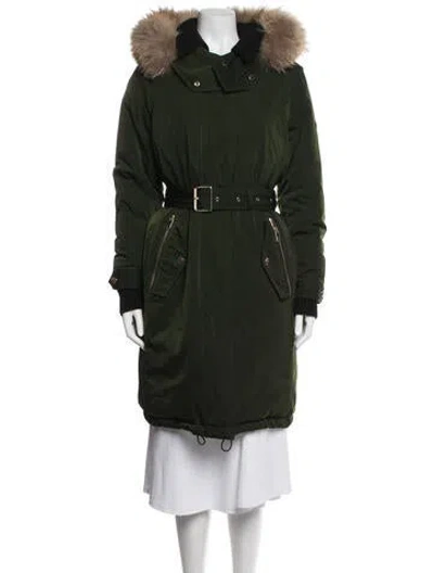 Pre-owned Burberry Parka In Green