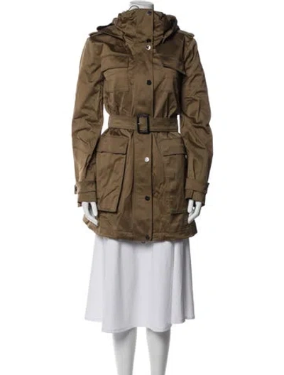 Pre-owned Burberry Parka In Green