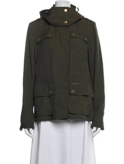 Pre-owned Burberry Parka In Grey